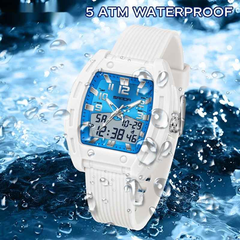 Unisex Sporty Bucket-Style Wristwatch