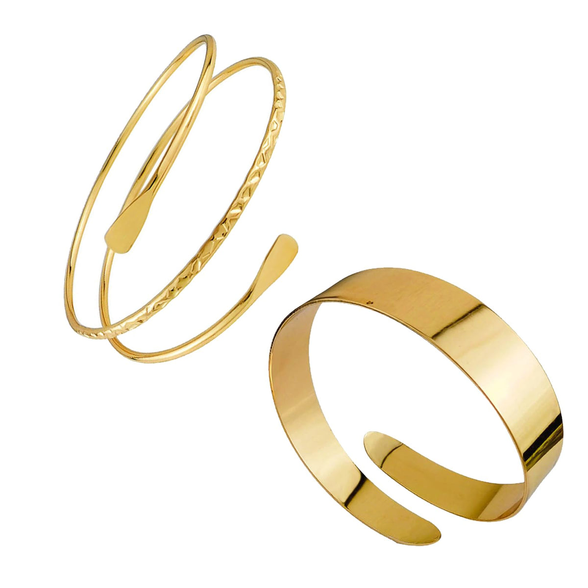 Minimalist Gold Arm Cuff Bracelet - Amaryllisstores