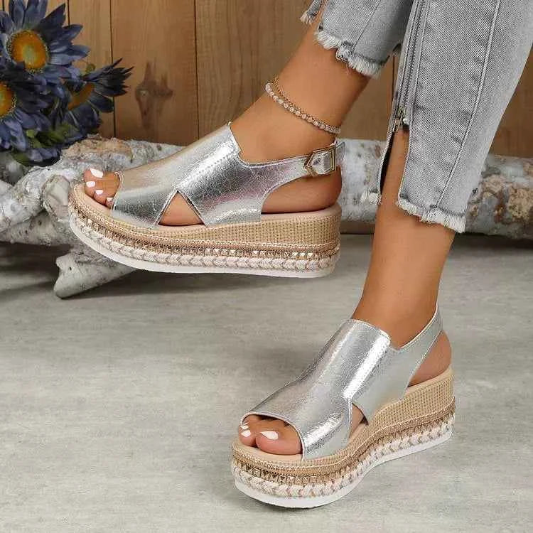 Open Toe Wedge Sandals
