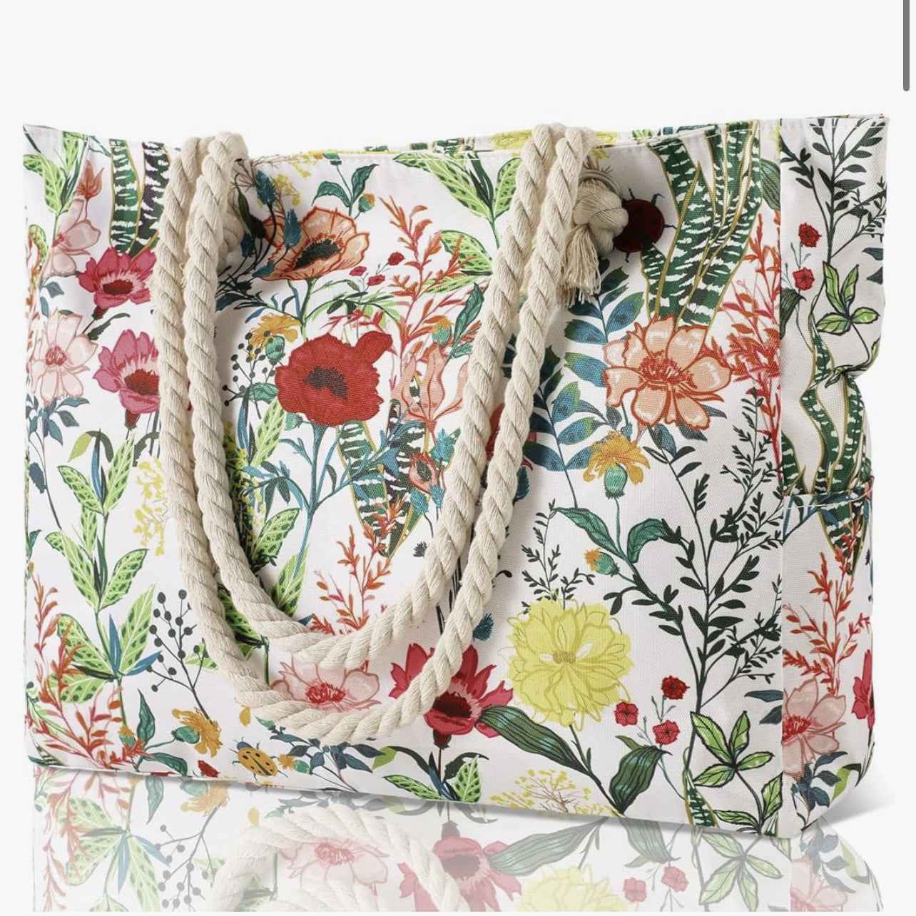 Printed One-shoulder Shopping Bag