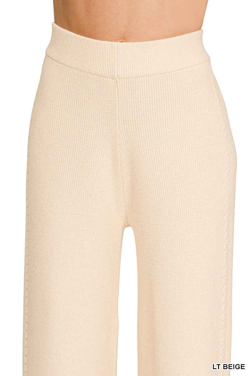 Zenana Viscose Sweater Pants