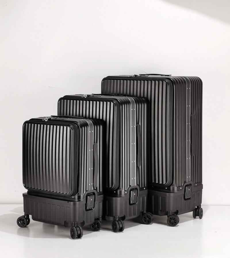 Multifunctional Side-opening High-capacity Suitcase With Dry-wet Separation And An Aluminum Frame