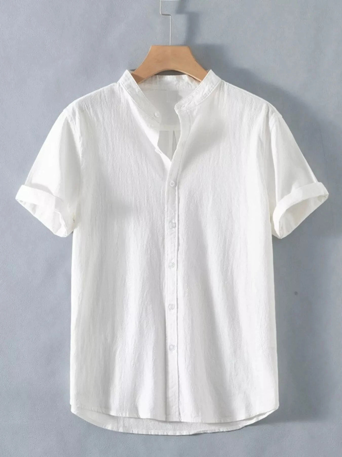 Men's Plus Size Button Up Short Sleeve Shirt