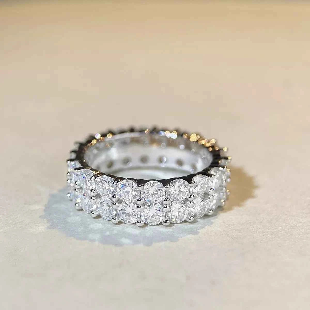925 Sterling Silver Moissanite Ring