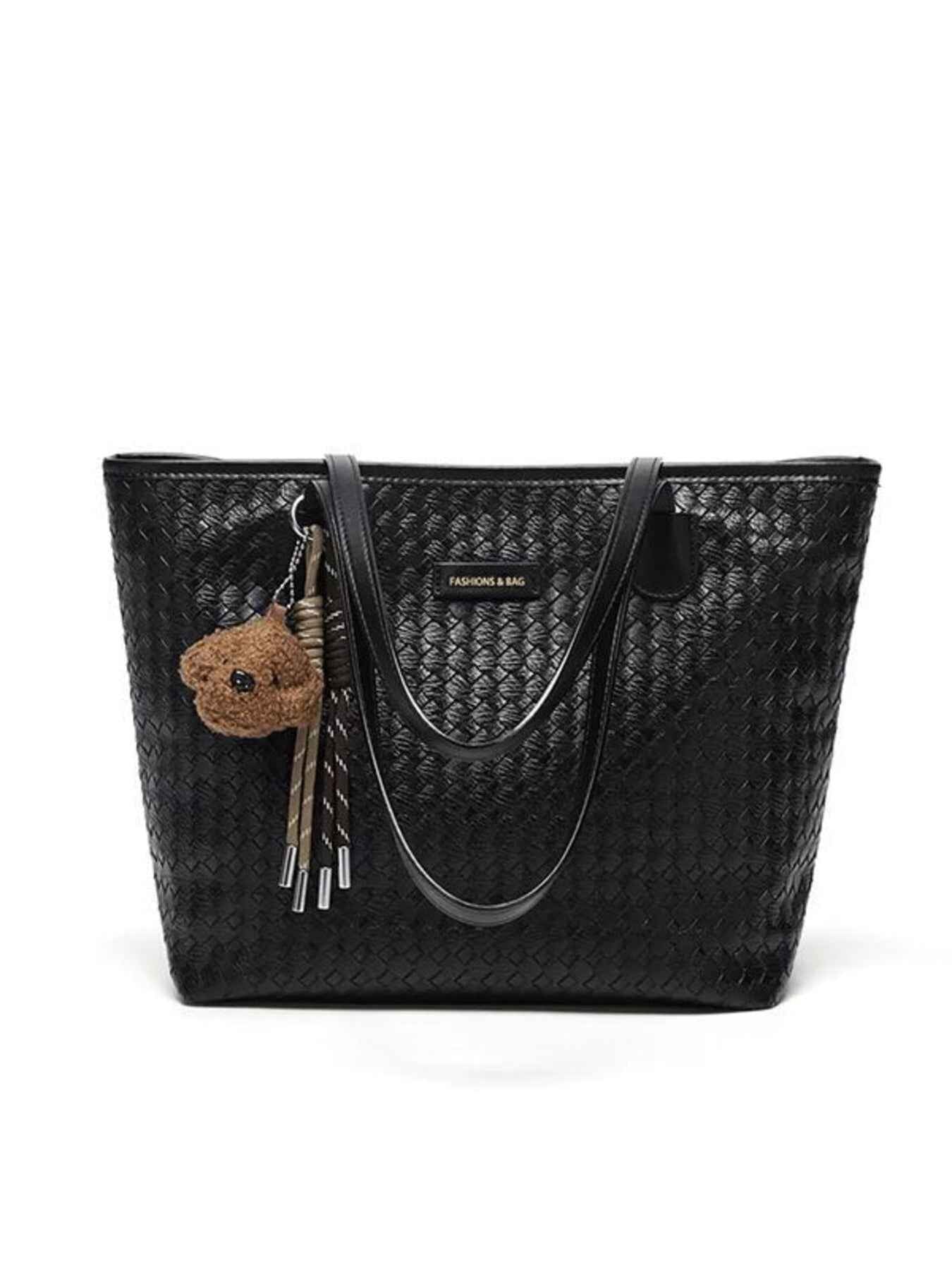 Woven Pattern Large Capacity Tote Bag