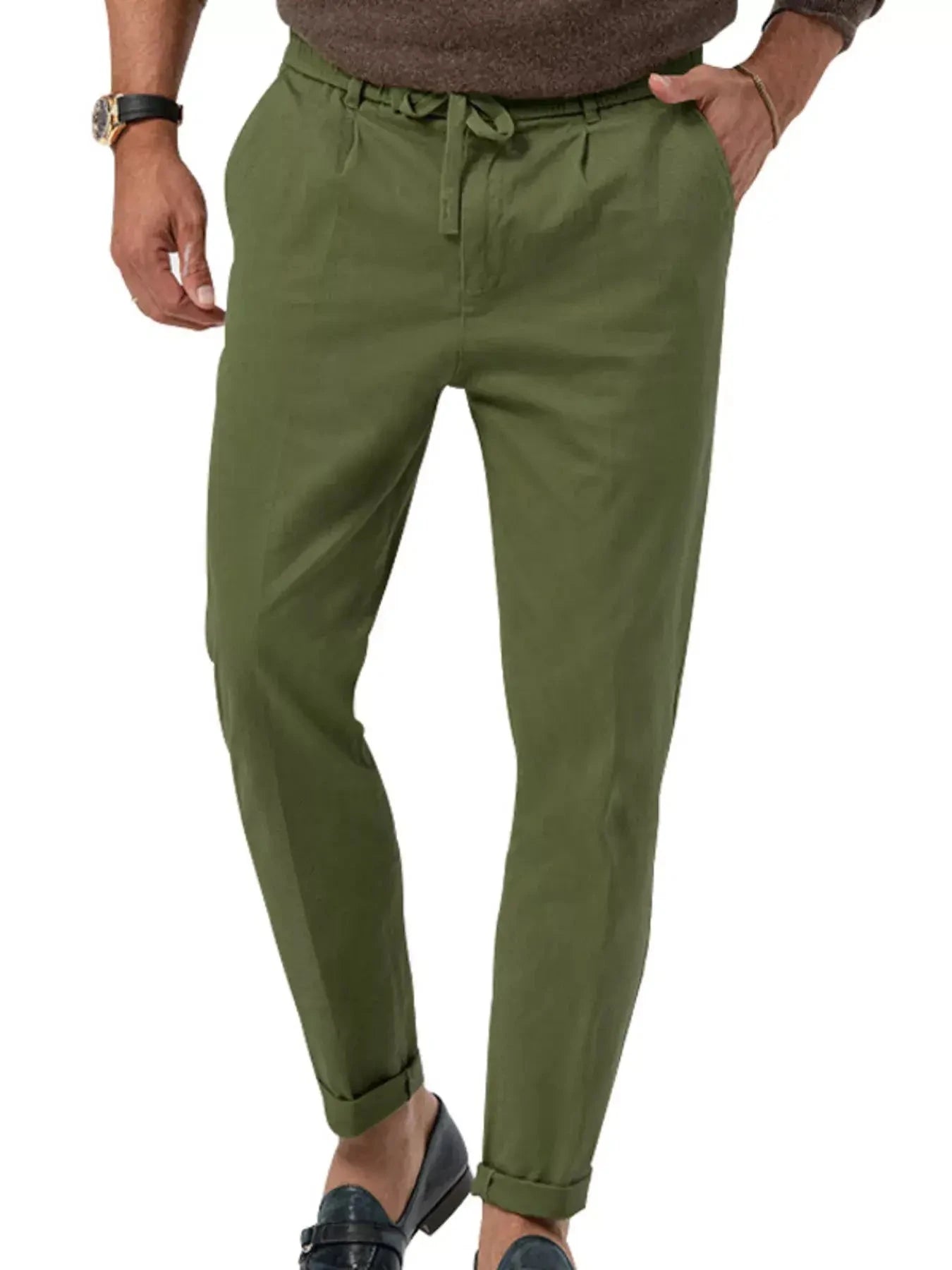 Men's Full Size Casual Drawstring Pants Plus Size