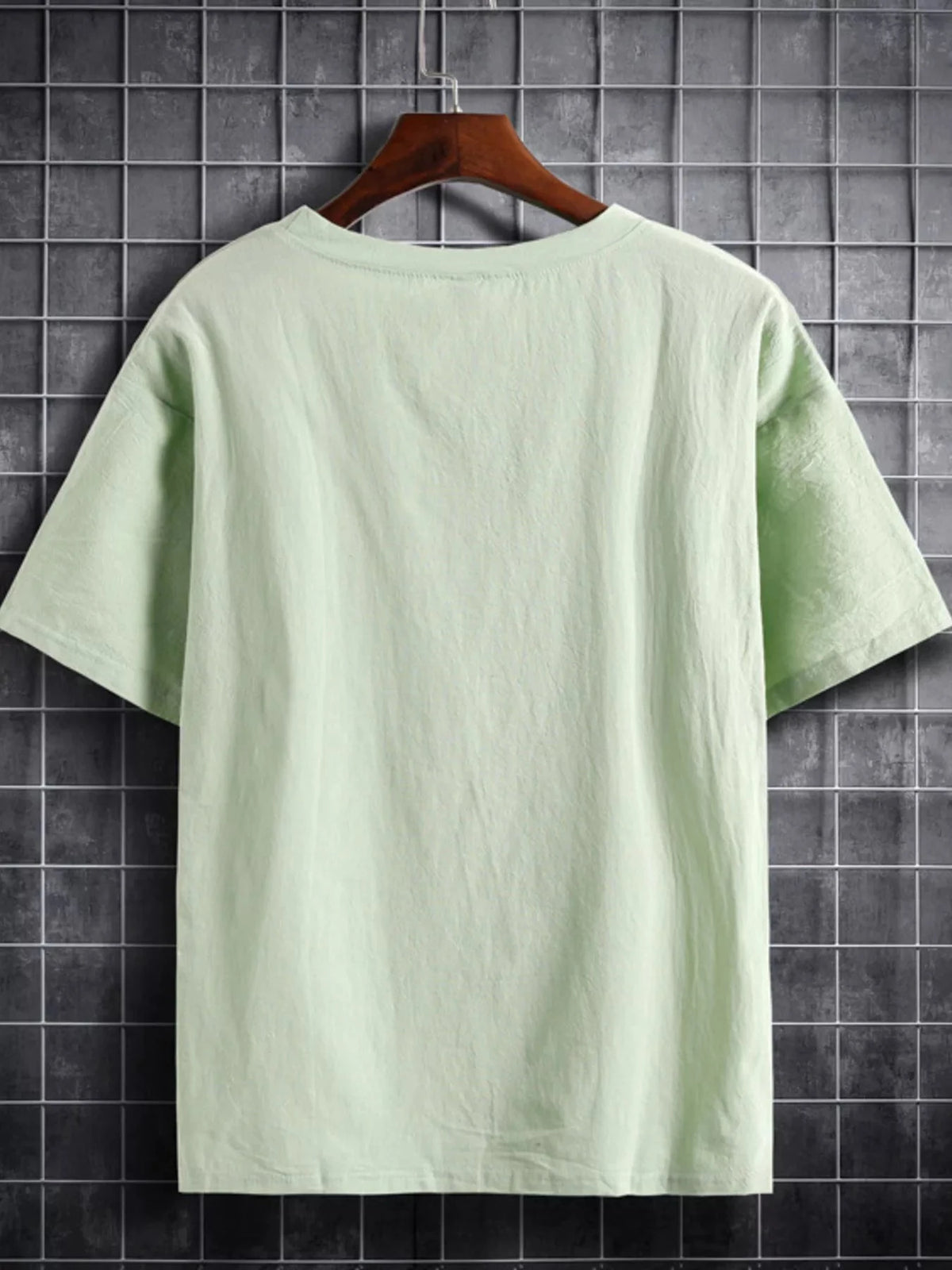Men's Plus Size Solid Color Short Sleeve T-Shirt