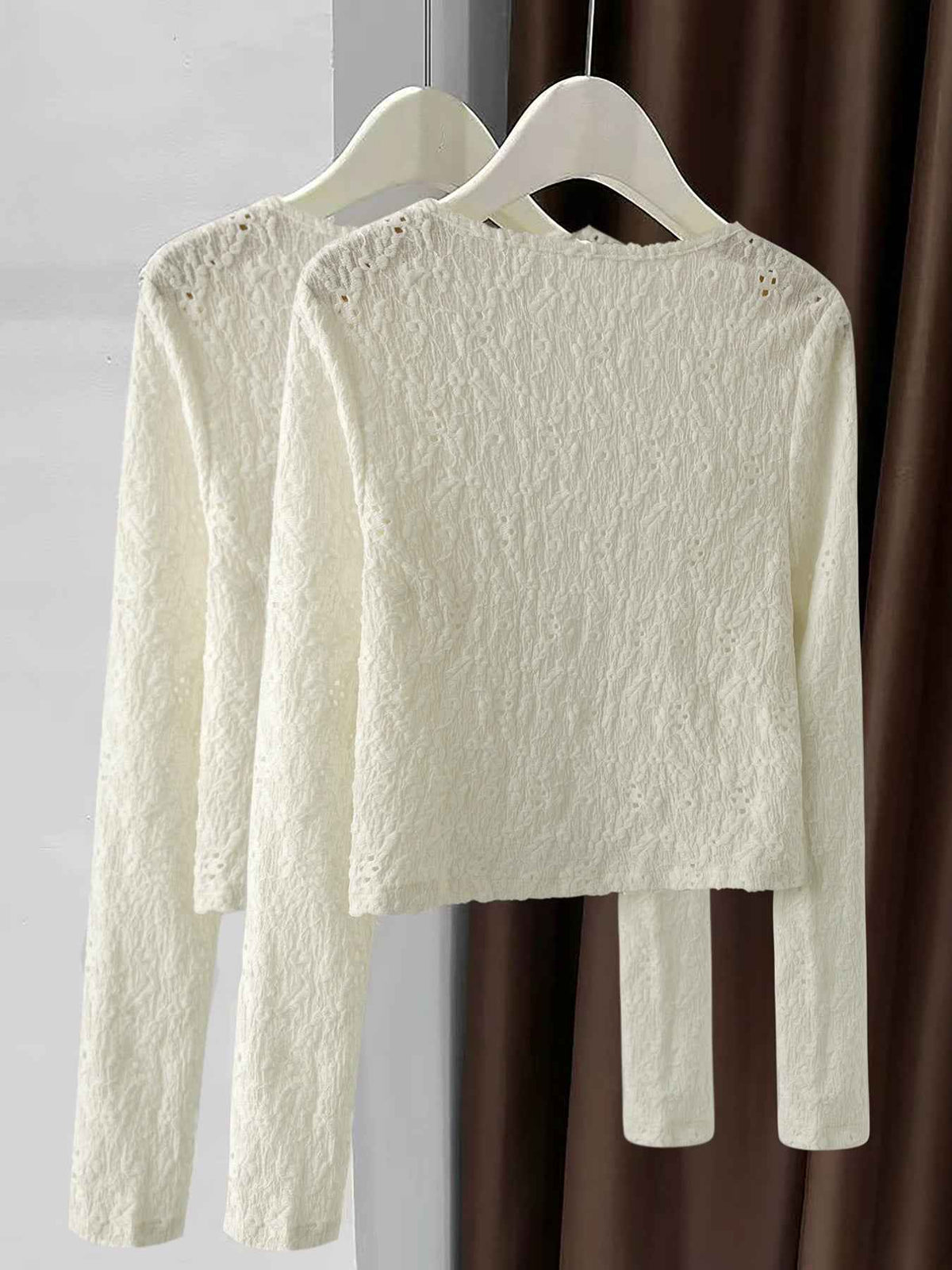 Lace Lightweight Button Up Cardigan