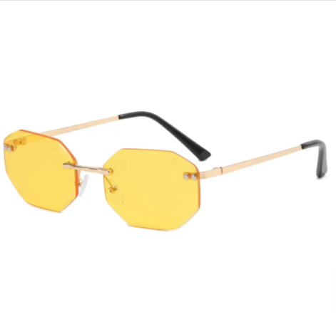 Modern Frameless Polygon Sunglasses: Elevate Your Style and Protect Your Eyes - Amaryllisstores