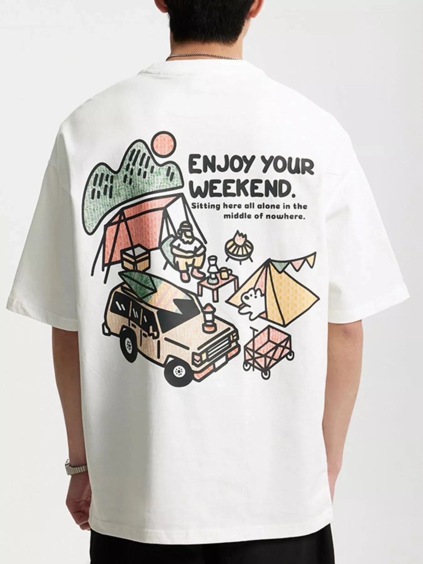 Men's Graphic Round Neck T-Shirt