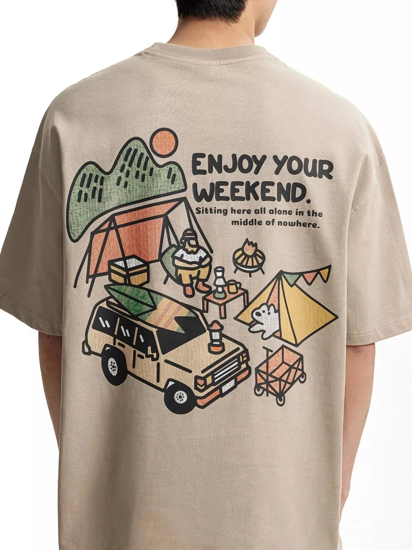 Men's Graphic Round Neck T-Shirt