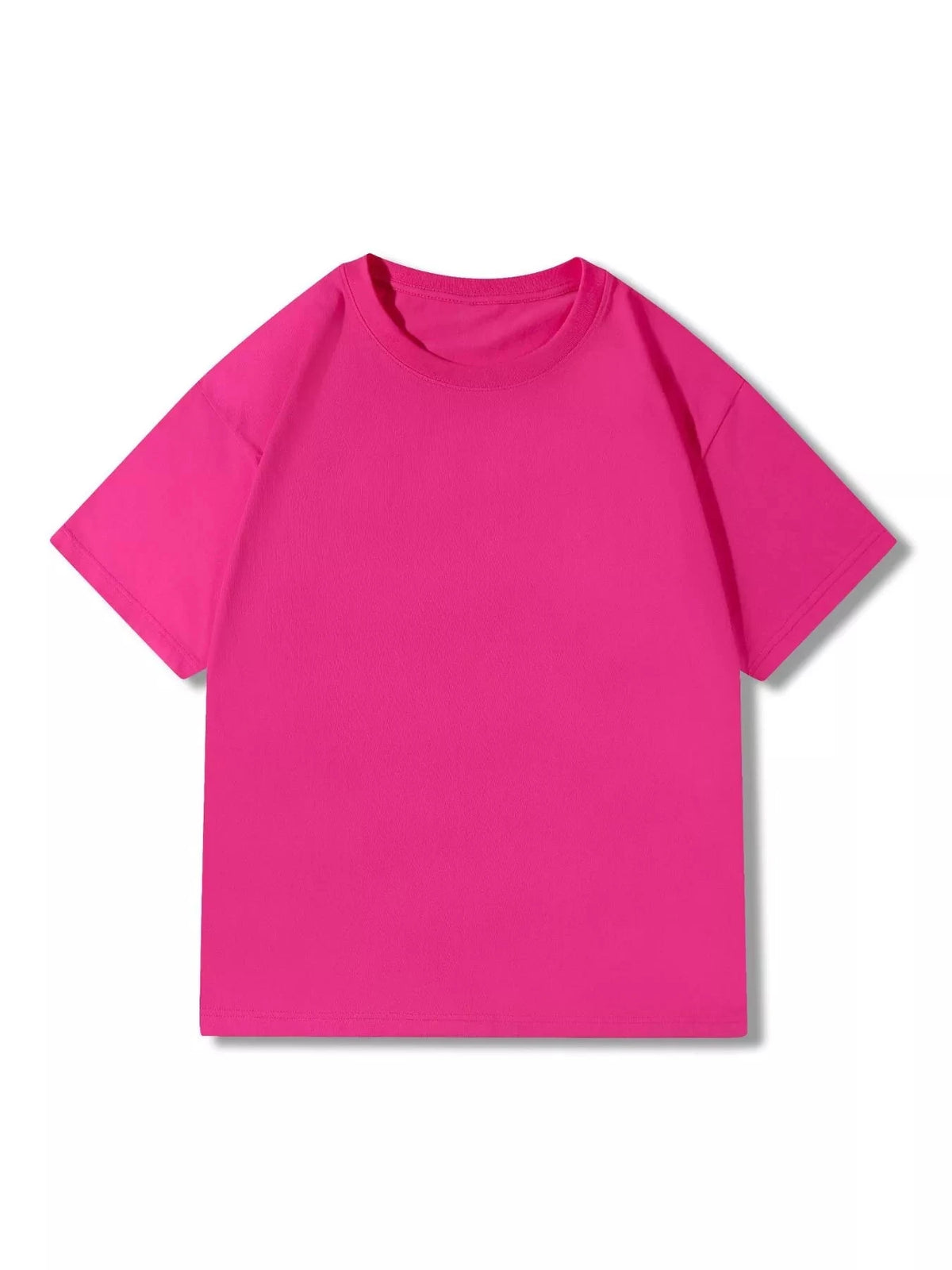 Men's Full Size Classic Crew Neck Solid Color T-Shirt Plus Size