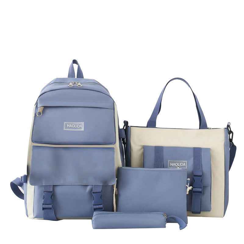 Harajuku-style Large-Capacity Backpack Set