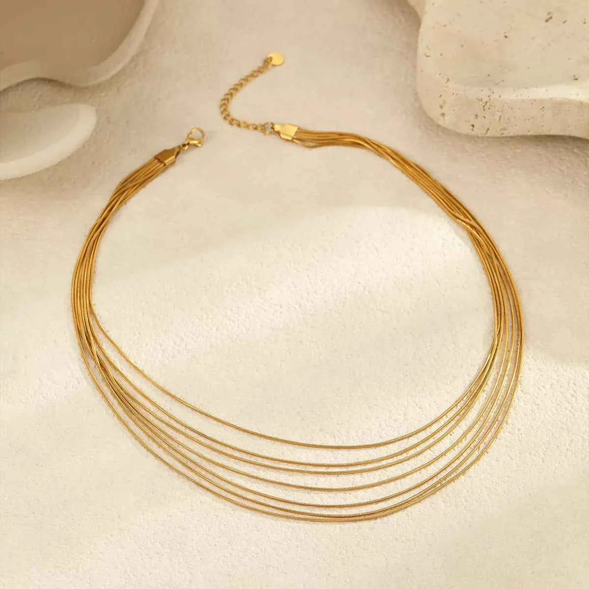 Stainless Steel Multi-Layered Necklace