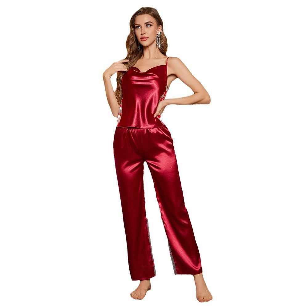 Luxury Midnight Collection Mesh-Paneled Off-Shoulder Jumpsuit And Pants Set In A Sexy European And American Style