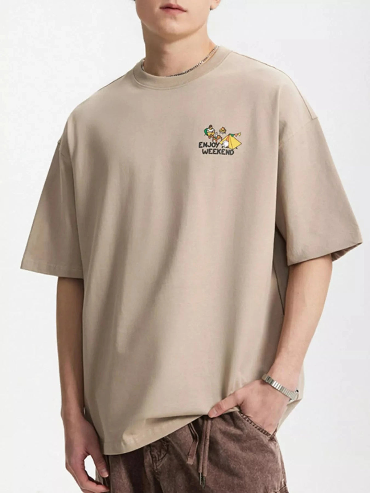 Men's Graphic Round Neck T-Shirt