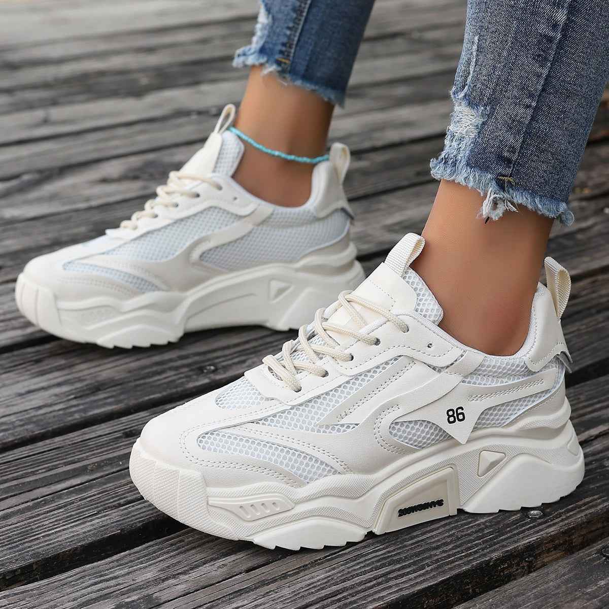 Women's Breathable Mesh Casual Sneakers