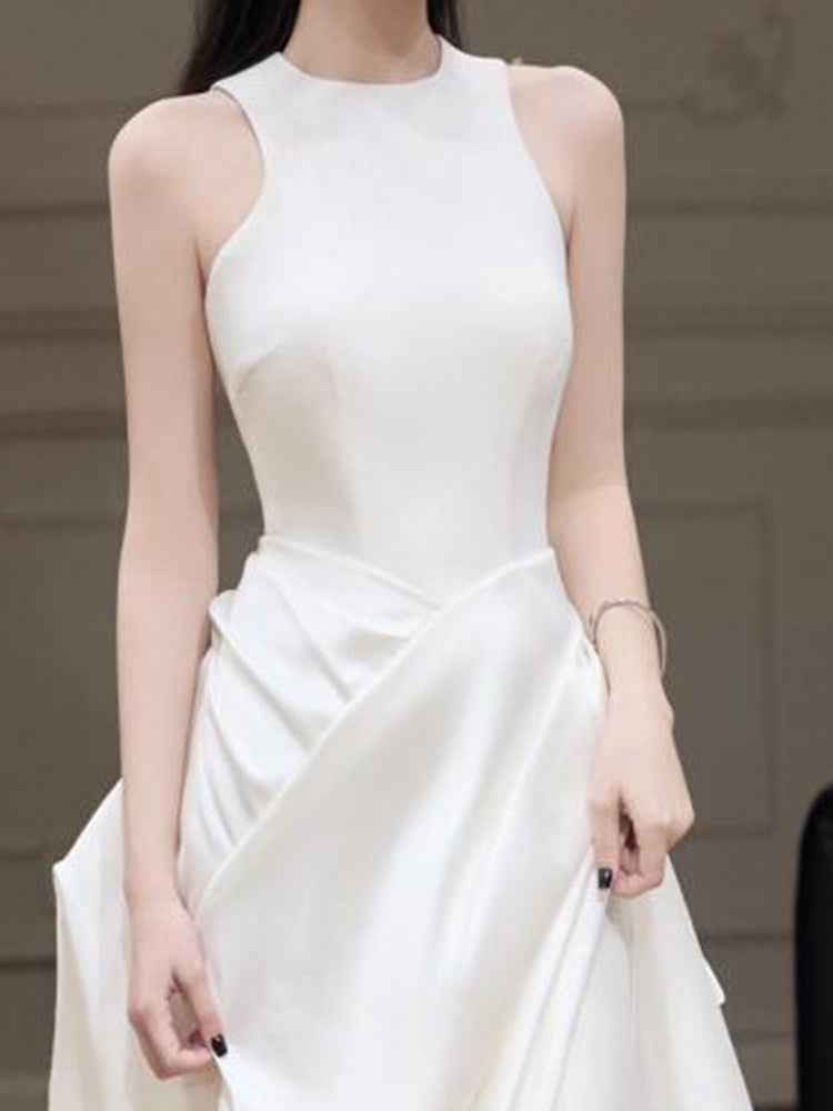 French-style Strapless Lightweight Wedding Dress Chic And Luxe Satin