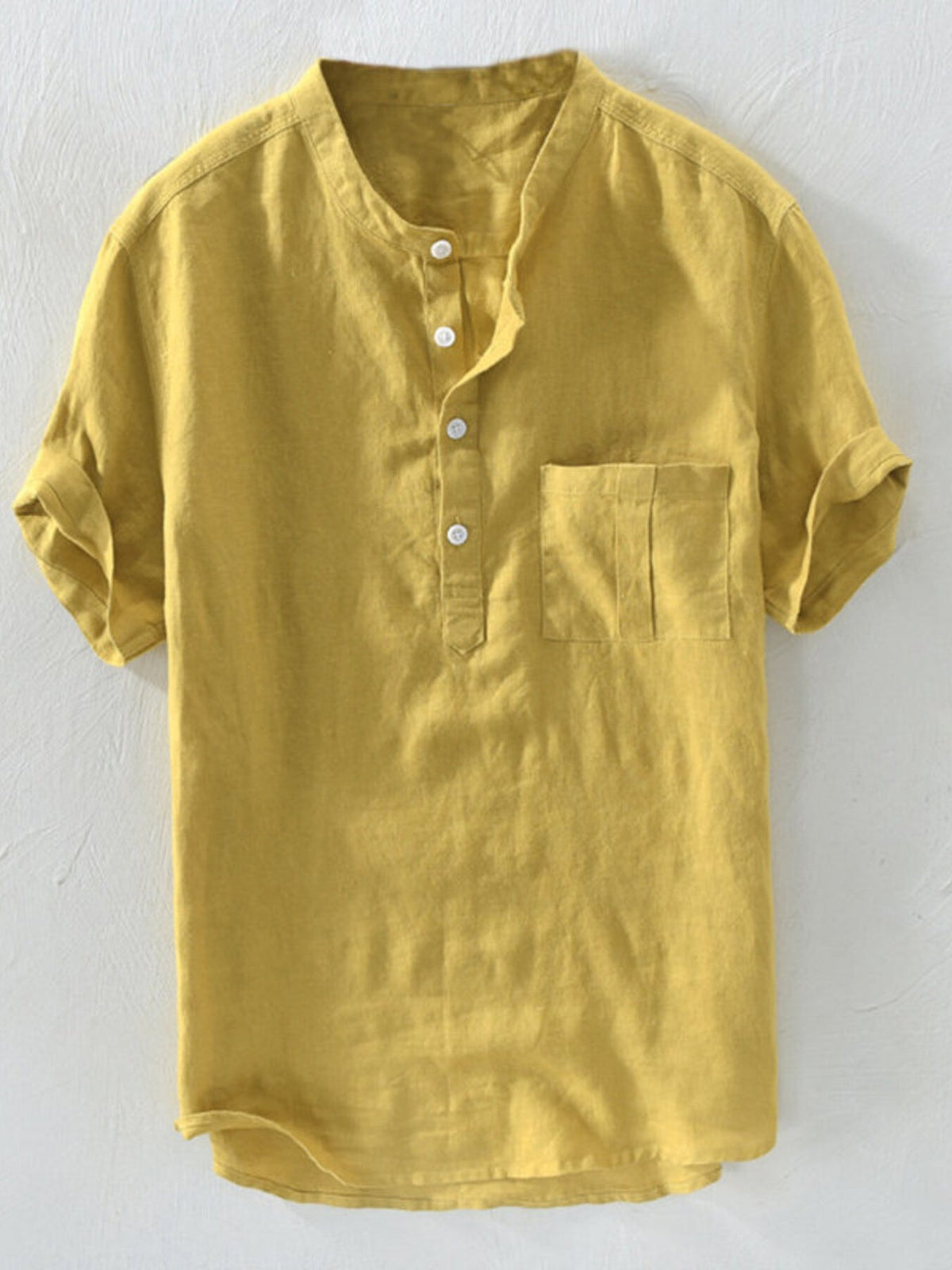 Men's Plus Size Casual Short Sleeve Shirt