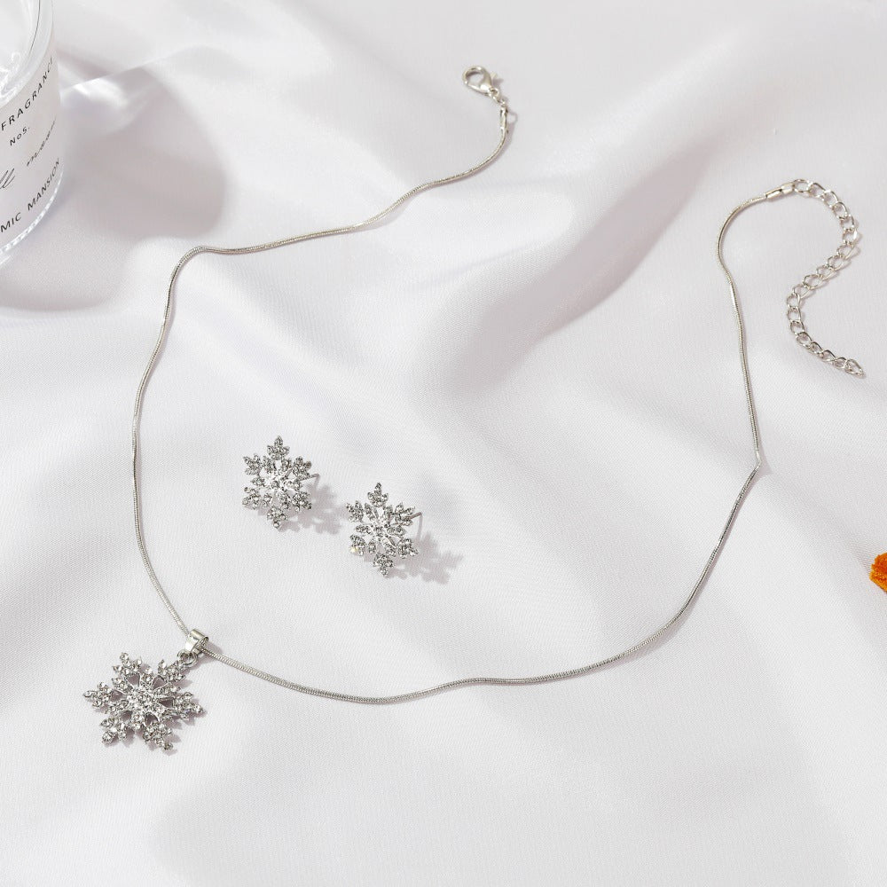 Minimalist Snowflake Jewelry Set - Amaryllisstores