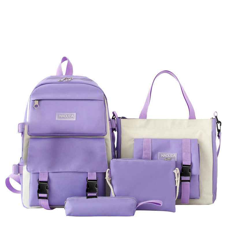 Harajuku-style Large-Capacity Backpack Set