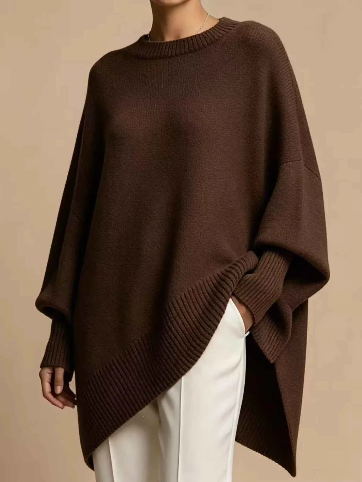 Oversized Batwing Sleeve Sweater