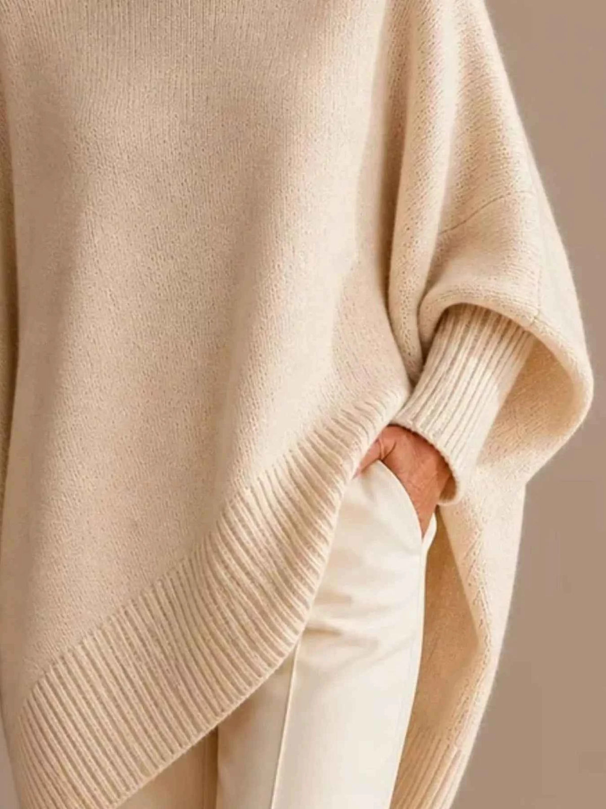 Oversized Batwing Sleeve Sweater