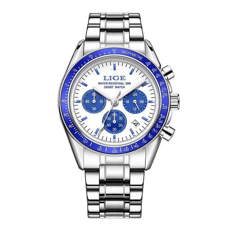 Men's Waterproof Luminous Calendar Quartz Watch