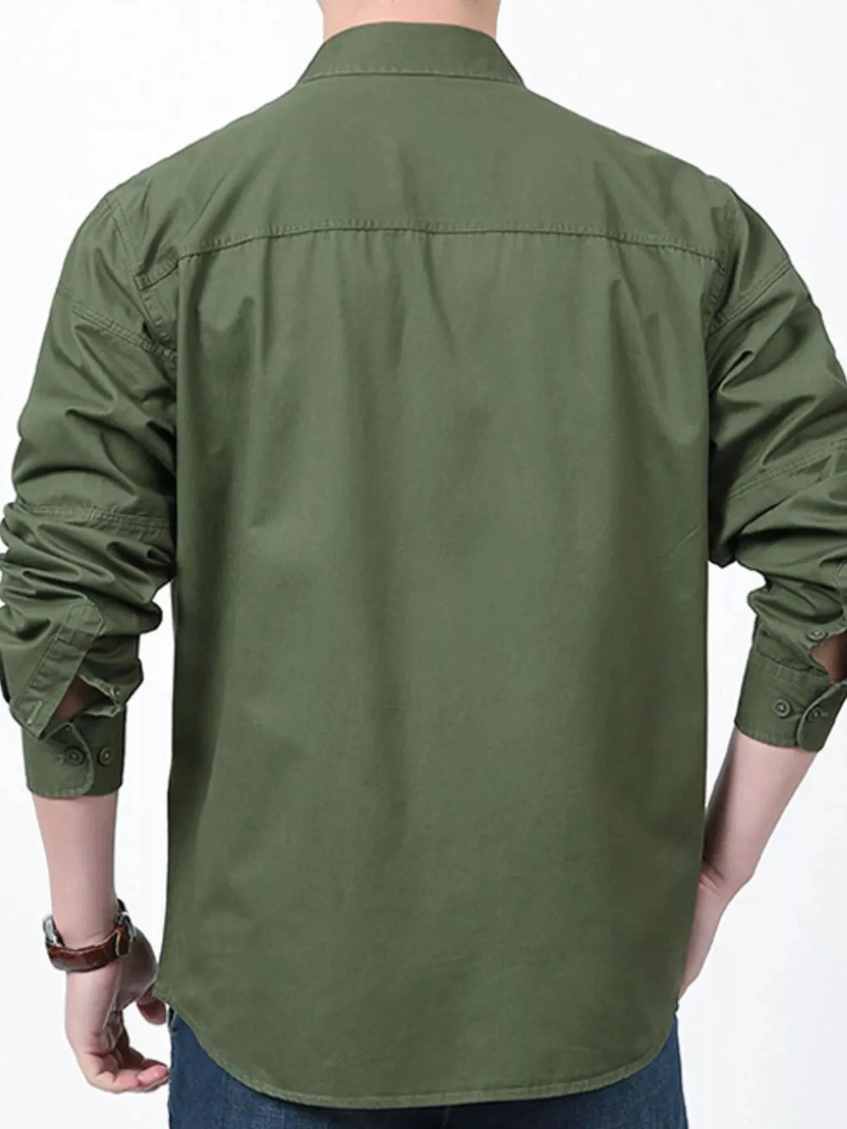 Men's Plus Size Casual Long-Sleeve Shirt