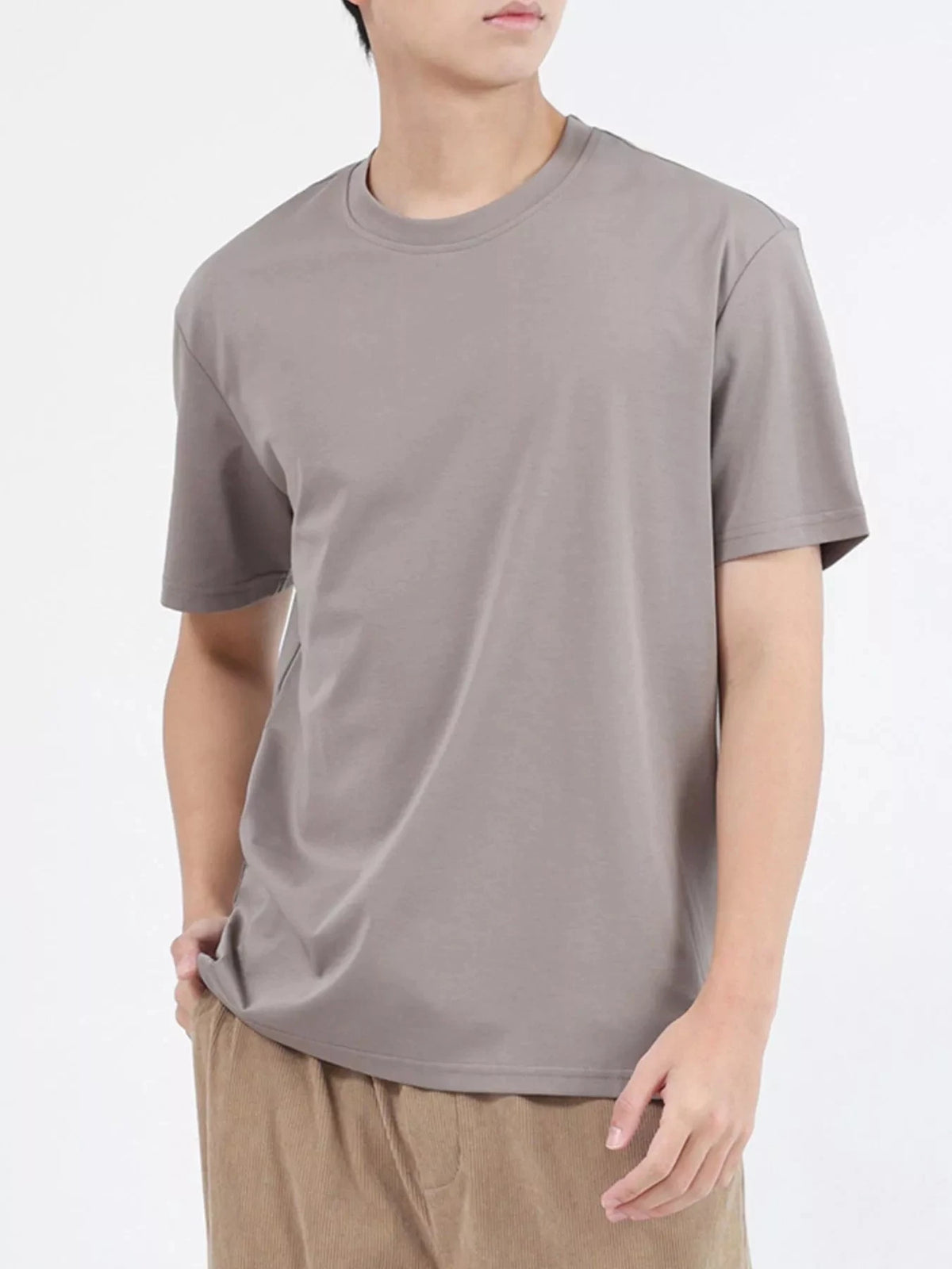 Men's Plus Size Classic Crew Neck T-Shirt