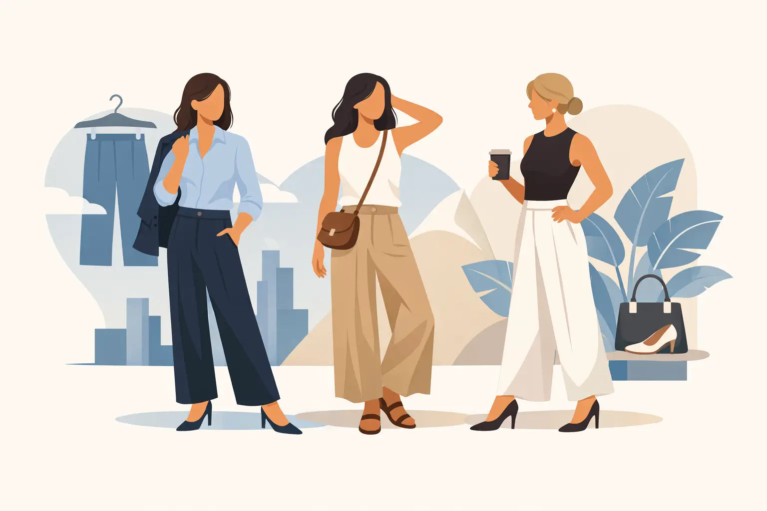 How to Wear Wide Leg Pants Well