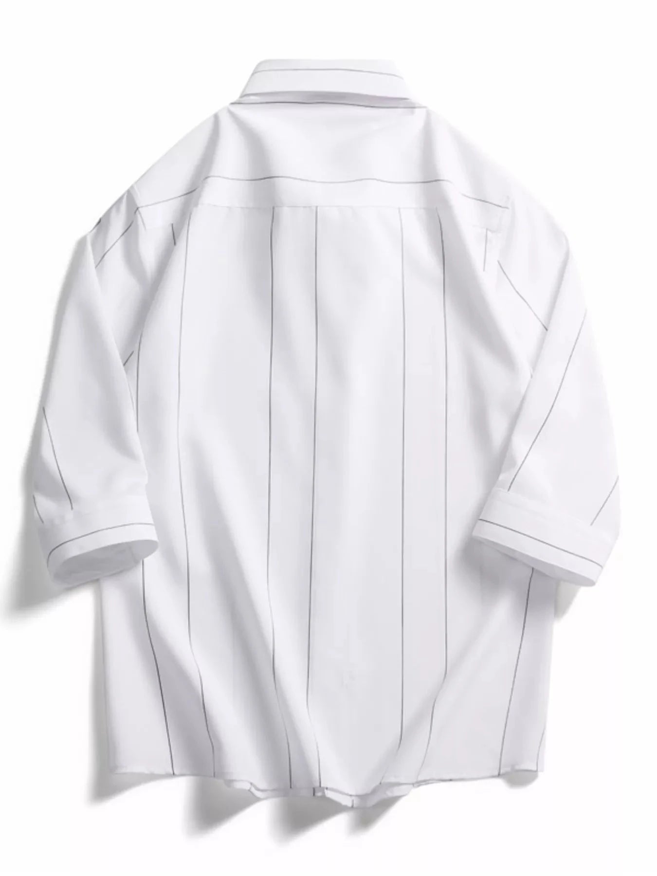 Men's Plus Size Stripe Button-Down Shirt