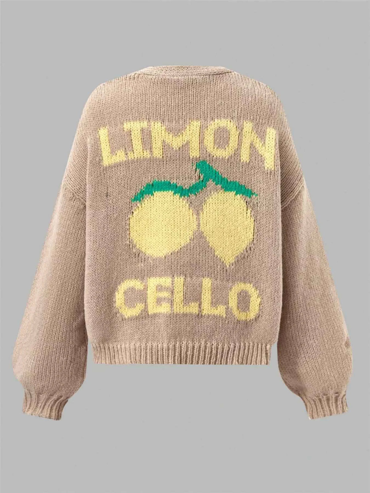 Lemon Button Up Cardigan