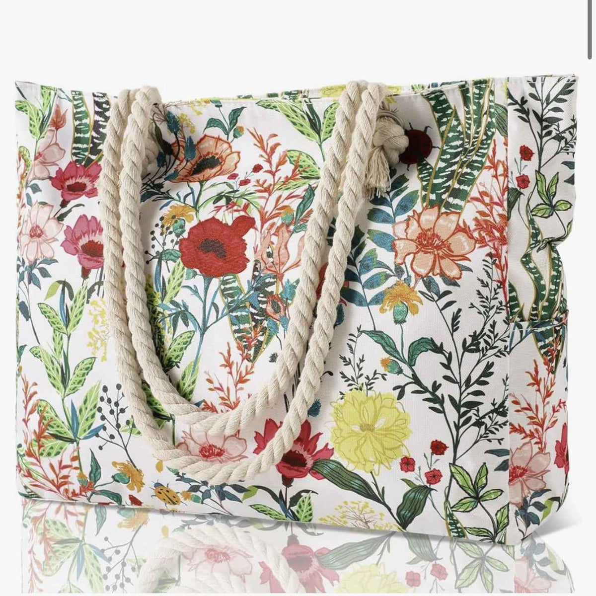 Printed One-shoulder Shopping Bag