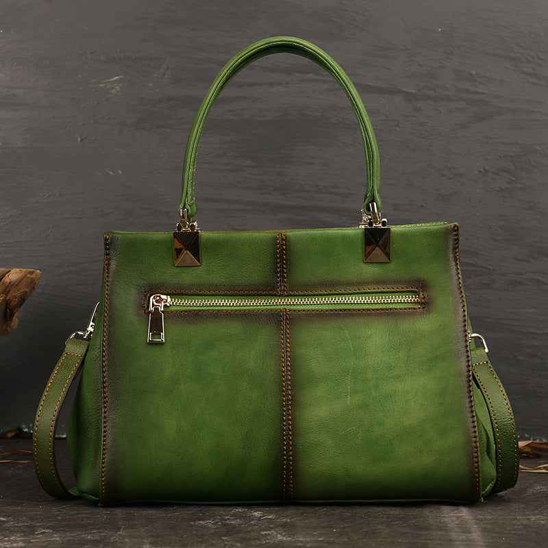 Vintage leather handbag