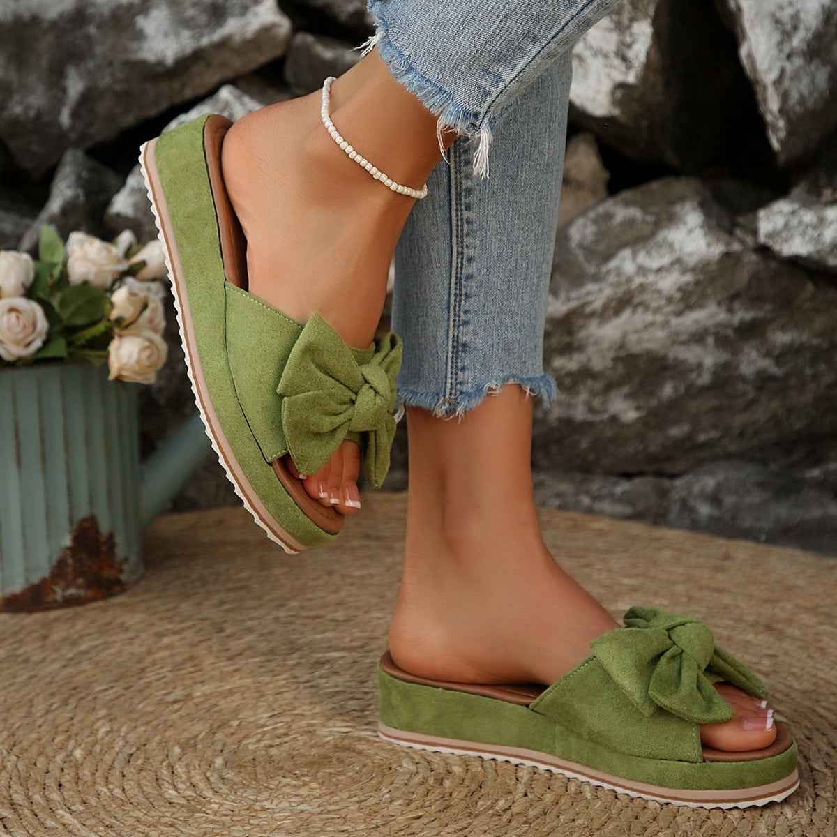 Women's Plus Size One-Strap Beach Sandals