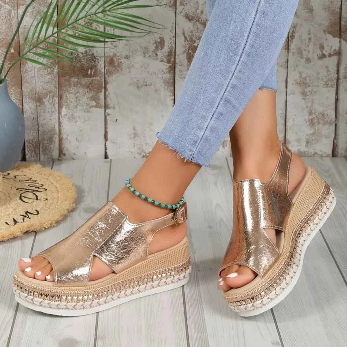 Open Toe Wedge Sandals
