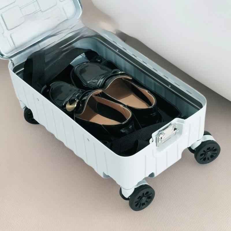 Multifunctional Side-opening High-capacity Suitcase With Dry-wet Separation And An Aluminum Frame