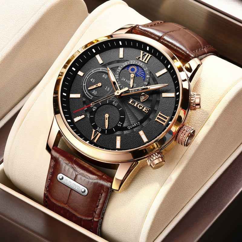 Men's Luminous Chronograph Quartz Watch