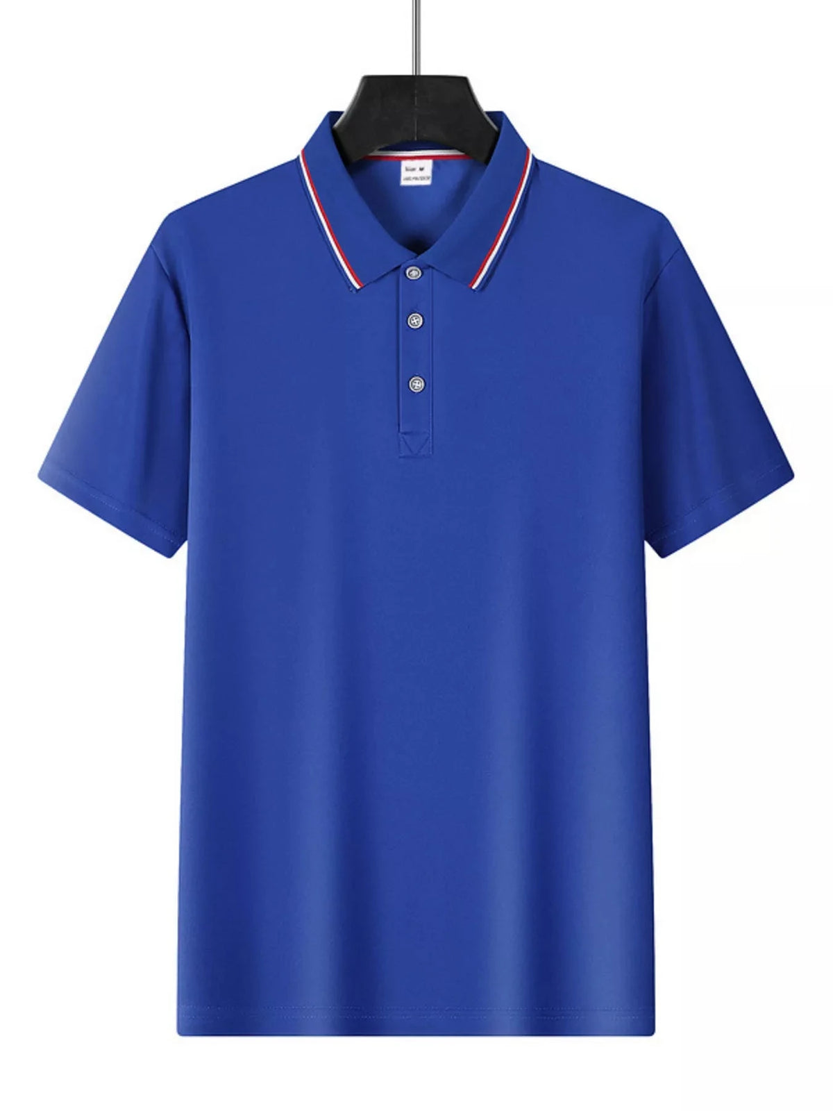 Men's Full Size Casual Button Detail Polo Plus Size