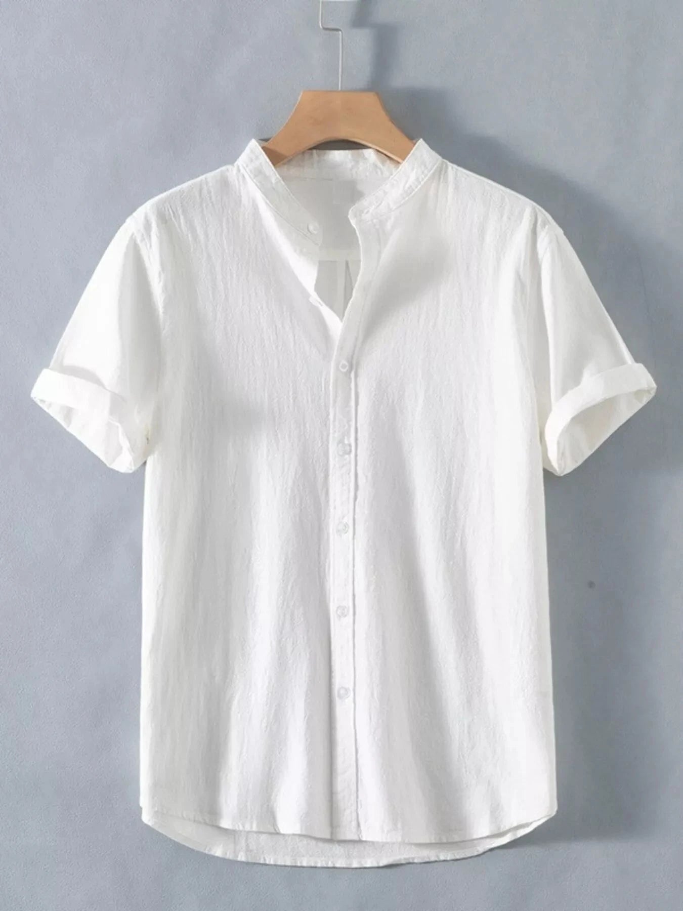 Men's Plus Size Button Up Short Sleeve Shirt