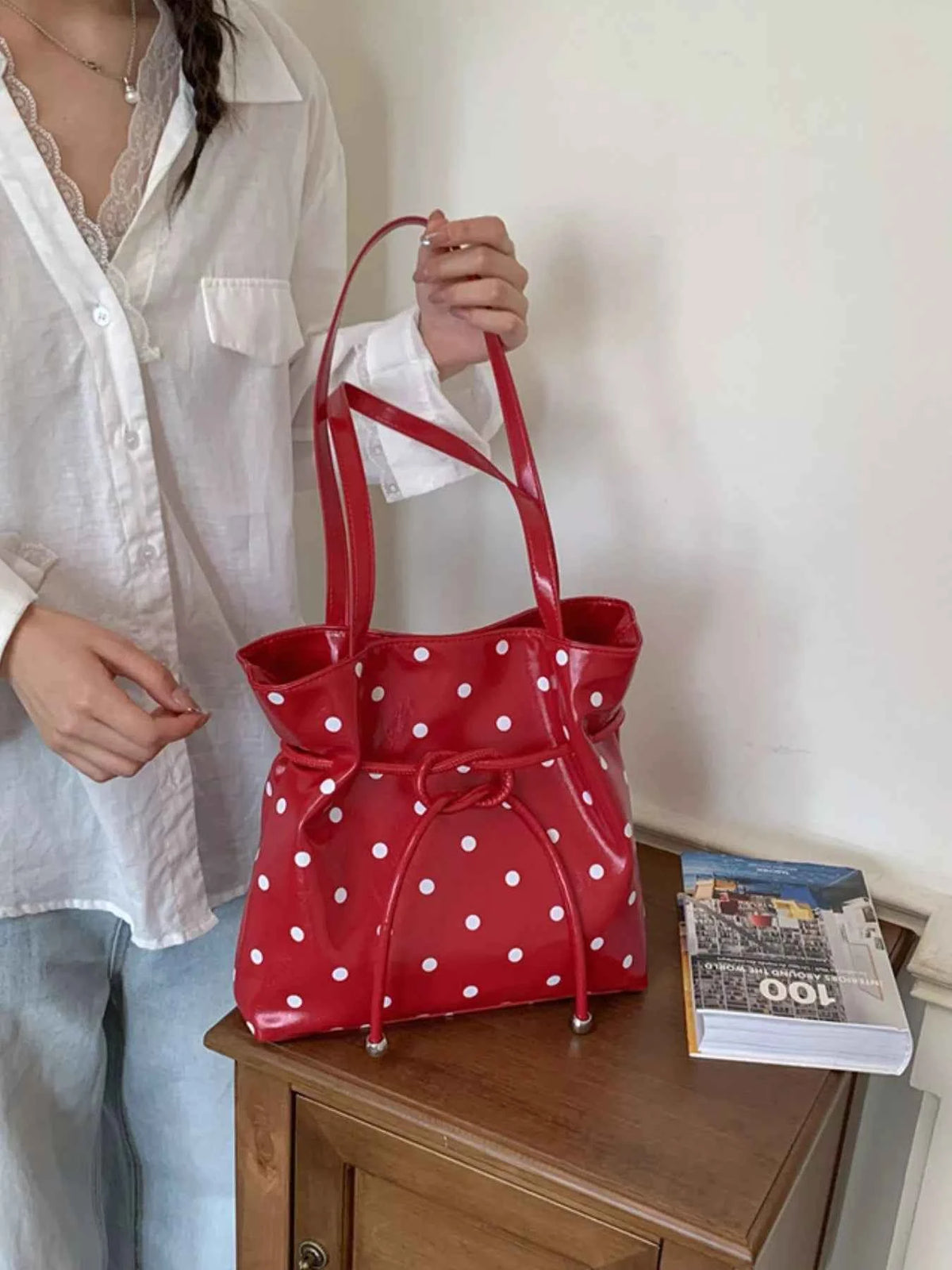 Polka Dot Shoulder Bag