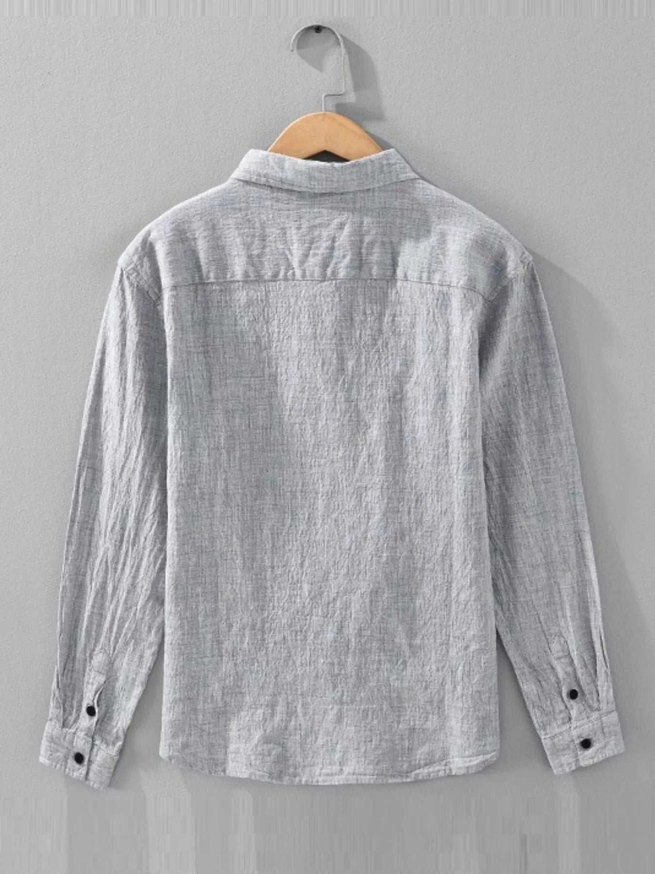 Men's Plus Size Button Up Long Sleeve Shirt
