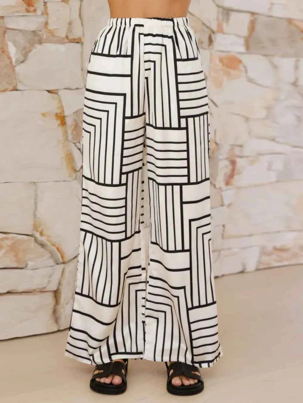 Button Down Half Sleeve Top and Pants Set