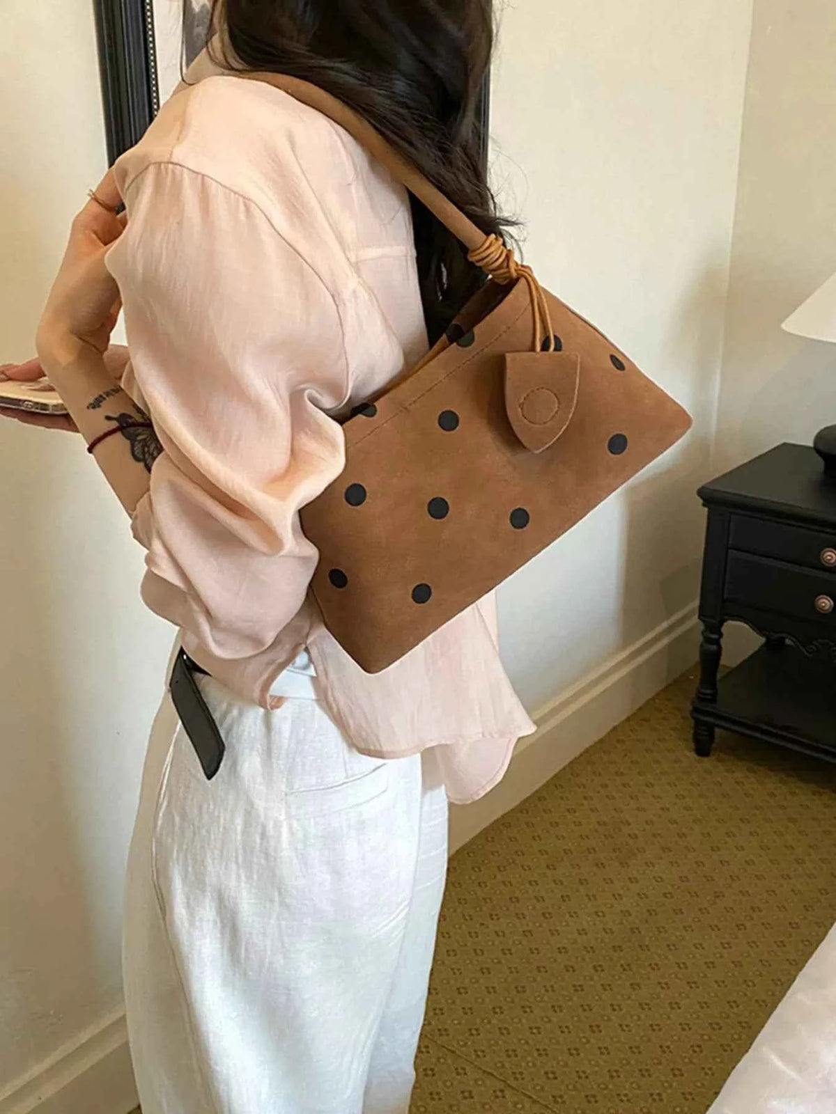 Polka Dot Shoulder Bag