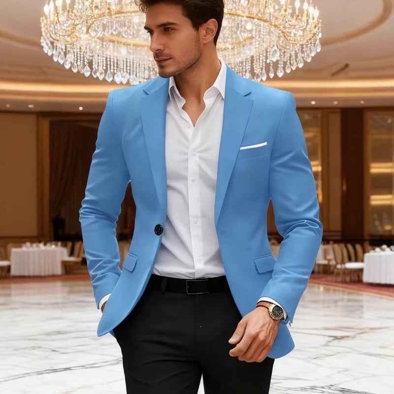 Mens Business-Casual Suit Jacket Korean Style