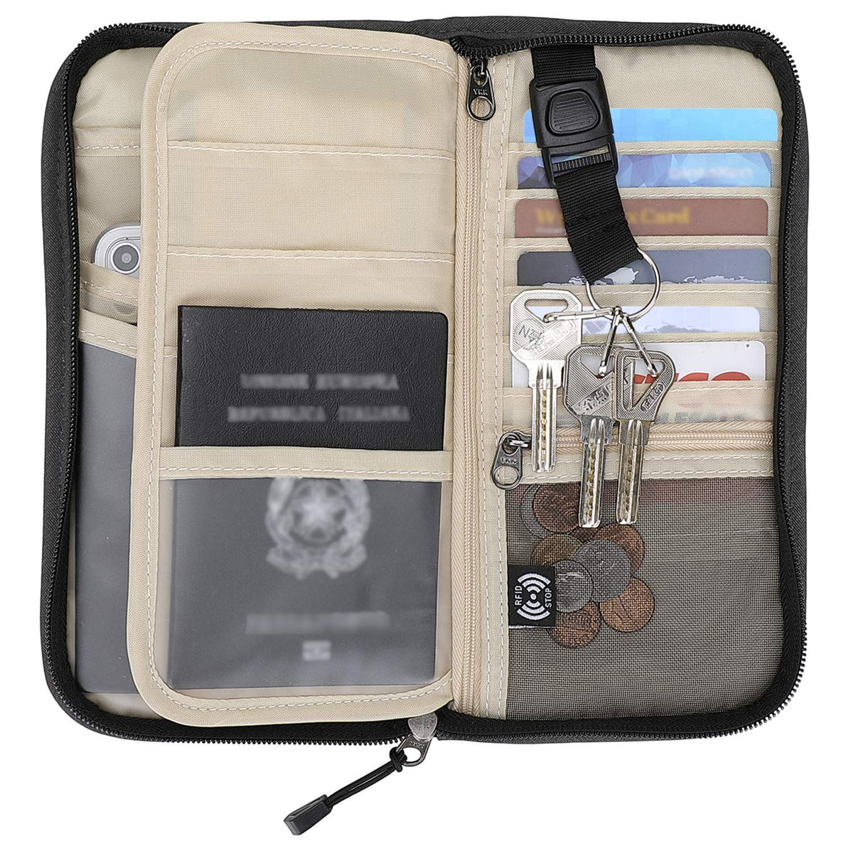 ZOPPEN RFID Passport Holder Travel Wallet - Your All-in-One Family Documents Organizer - Amaryllisstores