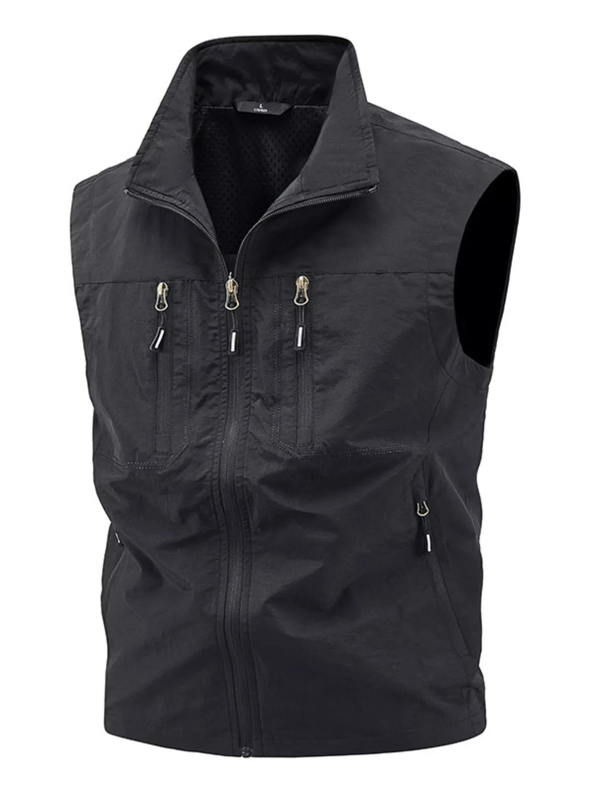 Men's Plus Size Lightweight Multi-Pocket Outdoor Vest