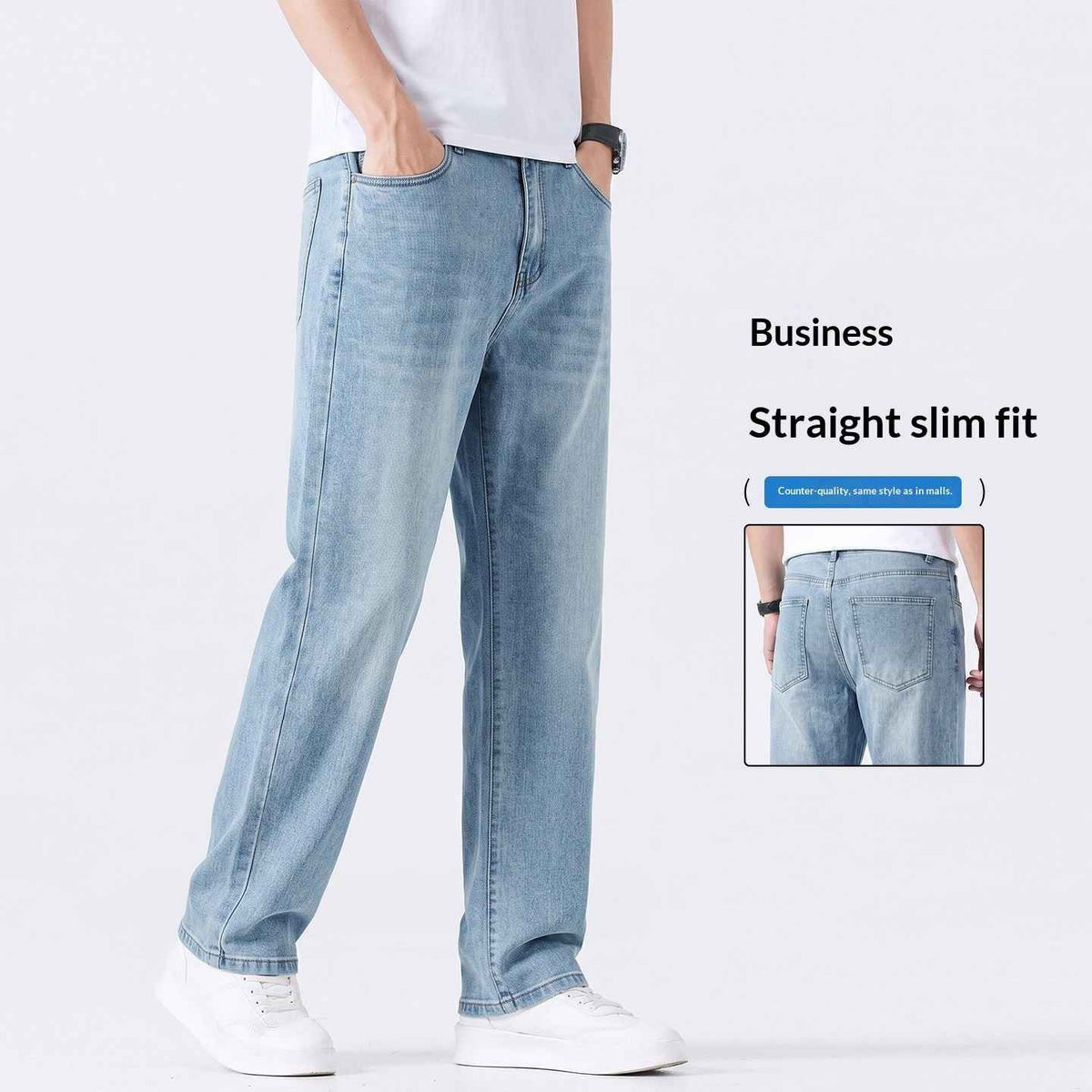 New AutumnWinter Tencel Jeans For Men