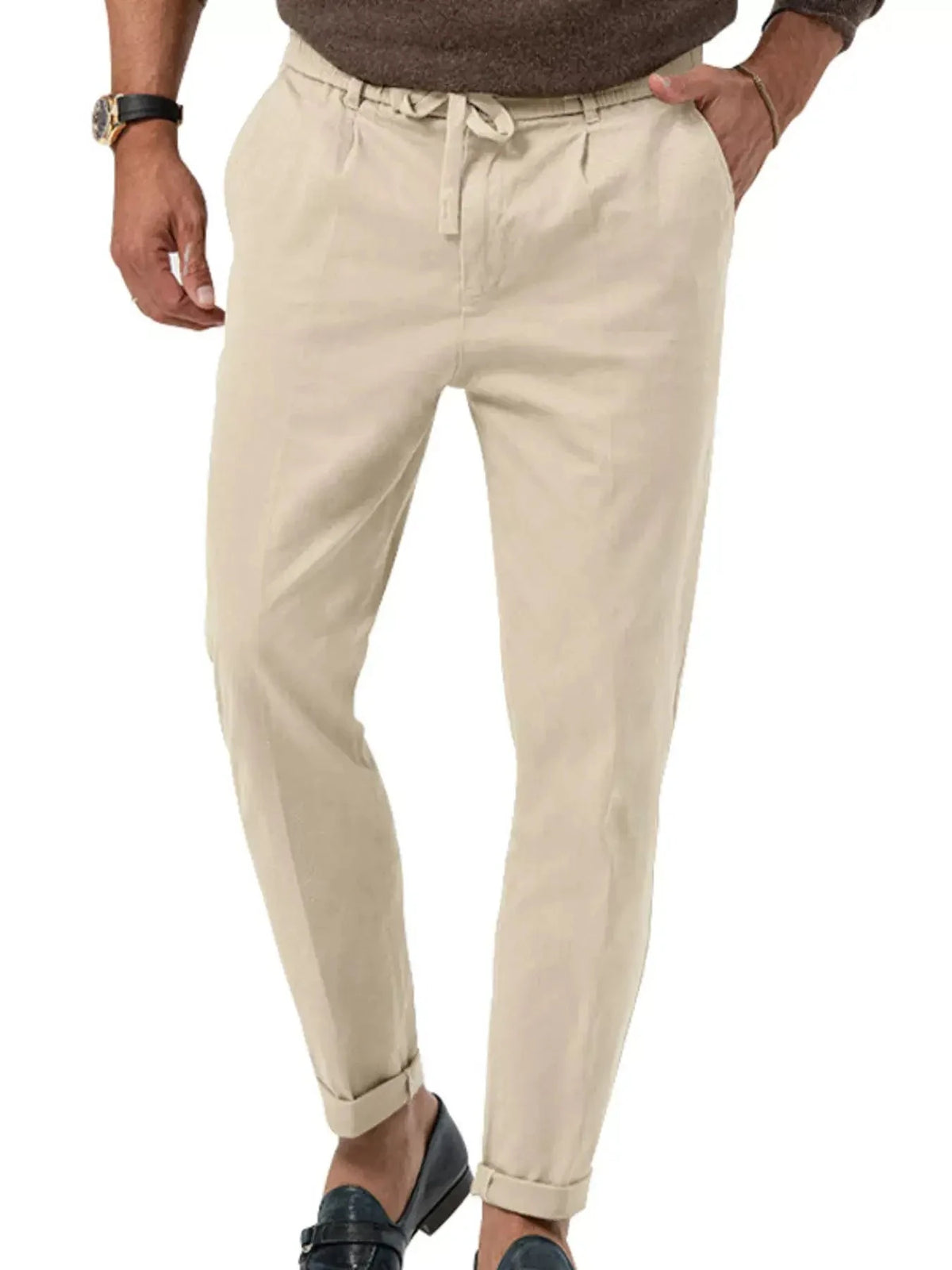 Men's Full Size Casual Drawstring Pants Plus Size